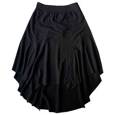 Pre-owned Emporio Armani Silk Skirt In Black