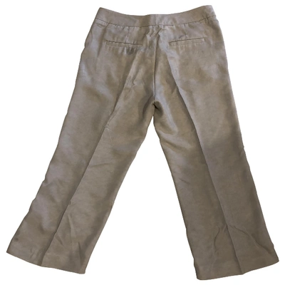 Pre-owned Joseph Linen Short Pants In Grey