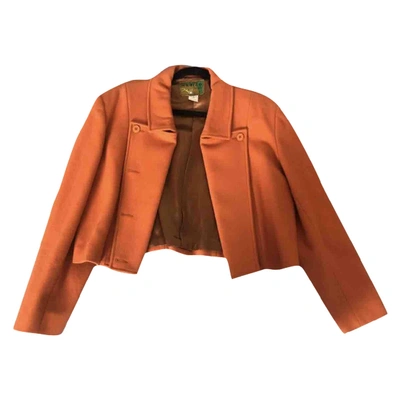 Pre-owned Kenzo Wool Blazer In Orange