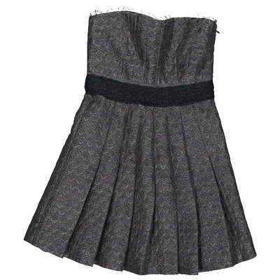 Pre-owned Miu Miu Mini Dress In Grey