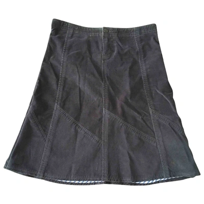 Pre-owned Marc Jacobs Velvet Mid-length Skirt In Grey
