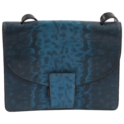 Pre-owned Dries Van Noten Blue Leather Handbag
