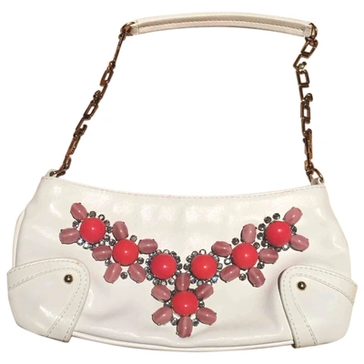 Pre-owned Dolce & Gabbana Leather Mini Bag In White