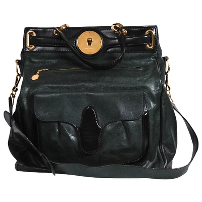 Pre-owned Balenciaga Leather Handbag In Green