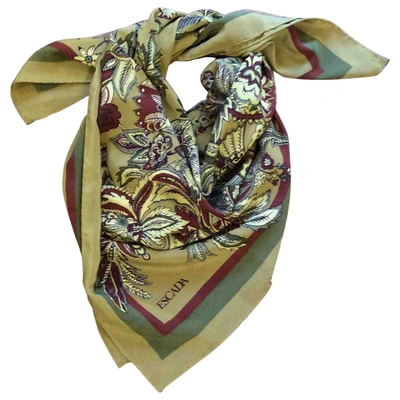 Pre-owned Escada Silk Handkerchief In Other