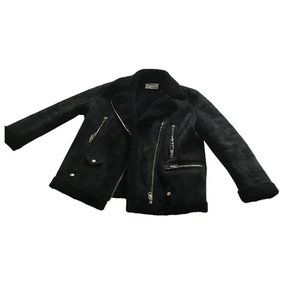 Pre-owned Acne Studios Velocite Leather Biker Jacket In Black