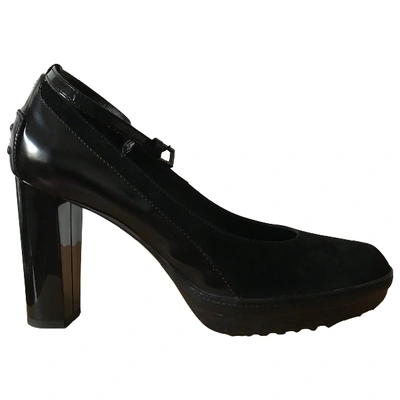 Pre-owned Tod's Leather Heels In Black