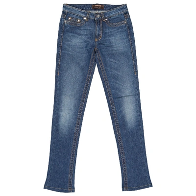Pre-owned Roberto Cavalli Blue Cotton - Elasthane Jeans