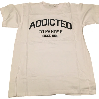 Pre-owned P.a.r.o.s.h White Cotton Top