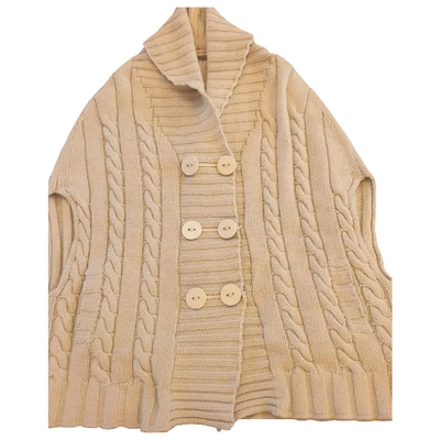 Pre-owned See By Chloé Wool Cape In Beige