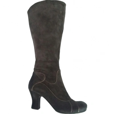 Pre-owned Janet & Janet Leather Boots