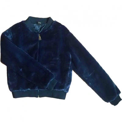 Pre-owned Jijil Faux Fur Coat In Blue