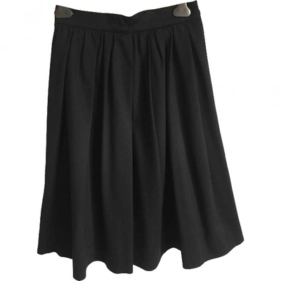 Pre-owned Dsquared2 Wool Maxi Skirt In Black
