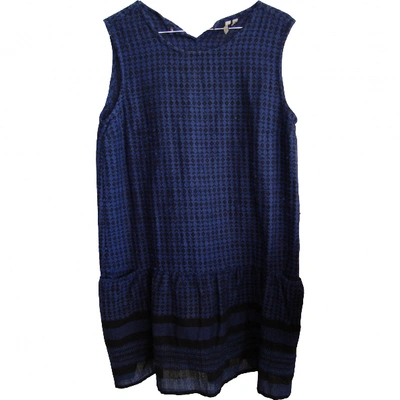 Pre-owned Iro Wool Mini Dress In Blue
