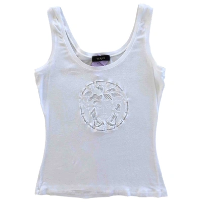 Pre-owned Versace Vest In White