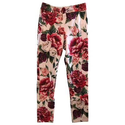 Pre-owned Dolce & Gabbana Cotton Trousers