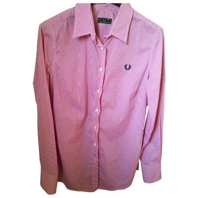 Pre-owned Fred Perry Shirt In Pink