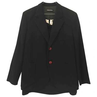 Pre-owned Sonia Rykiel Wool Suit Jacket In Black