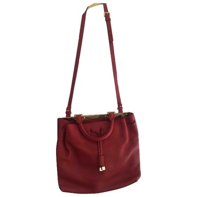 Pre-owned Mulberry Leather Handbag In Red