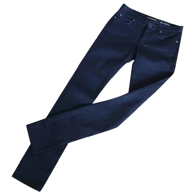 Pre-owned Saint Laurent Black Cotton - Elasthane Jeans