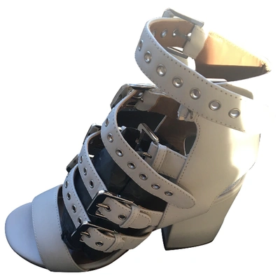 Pre-owned Laurence Dacade Leather Ankle Boots In White