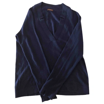 Pre-owned Ballantyne Cashmere Jumper In Blue