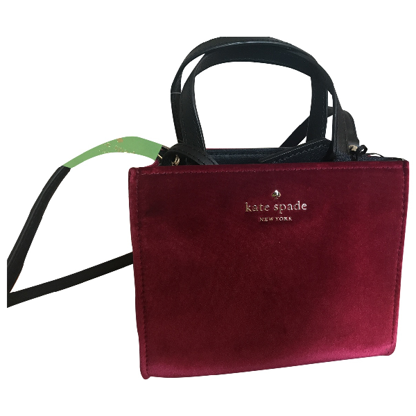 Pre-owned Kate Spade Burgundy Velvet Handbag | ModeSens