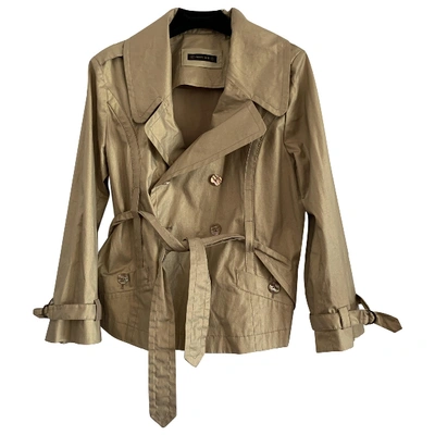 Pre-owned Plein Sud Trench Coat In Gold