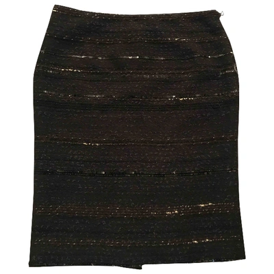 Pre-owned Iceberg Glitter Mid-length Skirt In Black