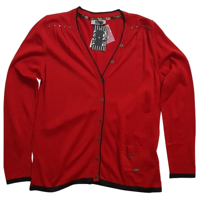 Pre-owned Krizia Wool Cardigan In Red