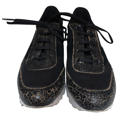 Pre-owned Marc By Marc Jacobs Leather Trainers In Black