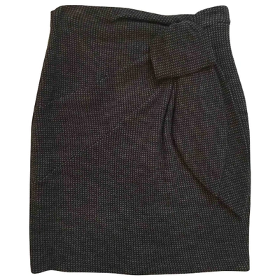 Pre-owned Emporio Armani Wool Skirt In Grey