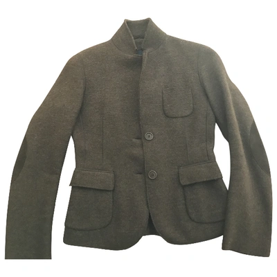 Pre-owned Aspesi Wool Short Vest In Brown