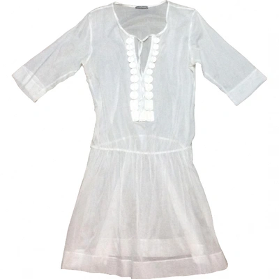 Pre-owned Alberta Ferretti White Cotton Dress