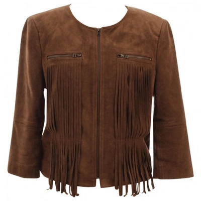 Pre-owned Bcbg Max Azria Jacket In Brown
