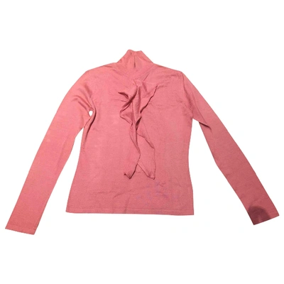 Pre-owned Escada Wool T-shirt In Pink