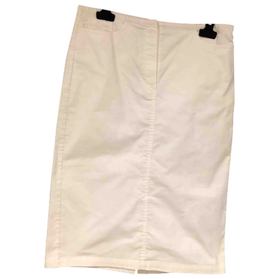 Pre-owned Joseph Mid-length Skirt In White