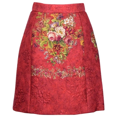 Pre-owned Dolce & Gabbana Red Skirt