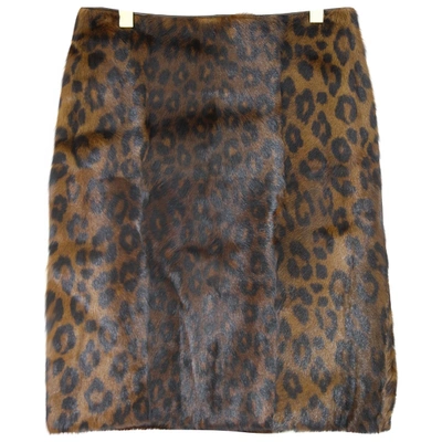 Pre-owned Tom Ford Brown Fur Skirt