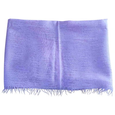 Pre-owned Agnona Cashmere Stole In Pink