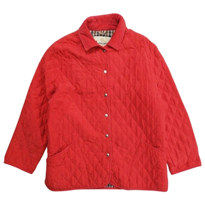 Pre-owned Aquascutum Red Cotton Jacket