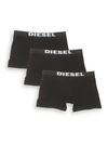 Diesel Umbx Sebastian Boxer Briefs - Set Of 3 In Black