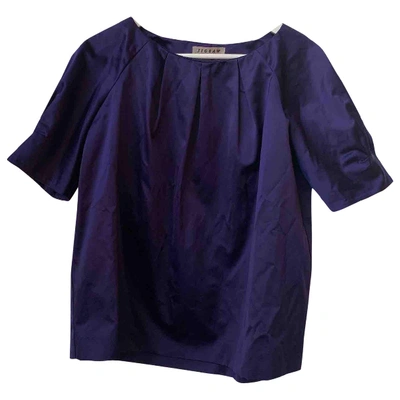 Pre-owned Jigsaw Purple Cotton Top