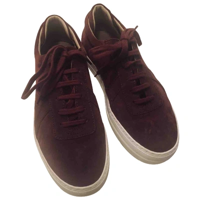 Pre-owned Axel Arigato Trainers In Burgundy