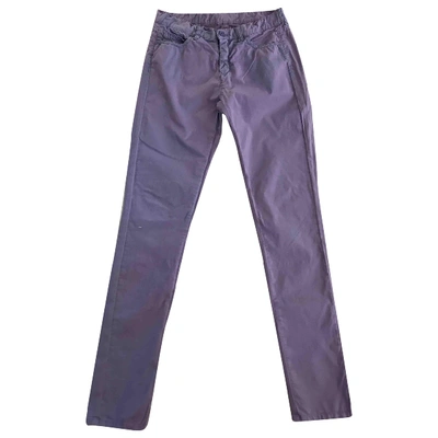 Pre-owned Mm6 Maison Margiela Straight Pants In Purple