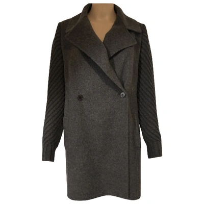 Pre-owned Vince Wool Coat In Grey