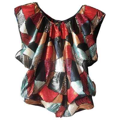 Pre-owned Giorgio Armani Glitter Vest In Multicolour