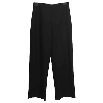 Pre-owned Harmony Black Wool Trousers