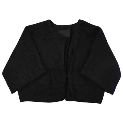 Pre-owned Lanvin Wool Short Vest In Black