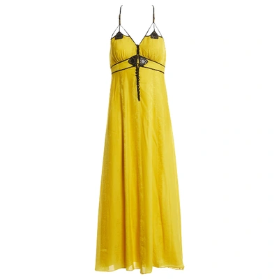 Pre-owned Mayle Yellow Silk Dress